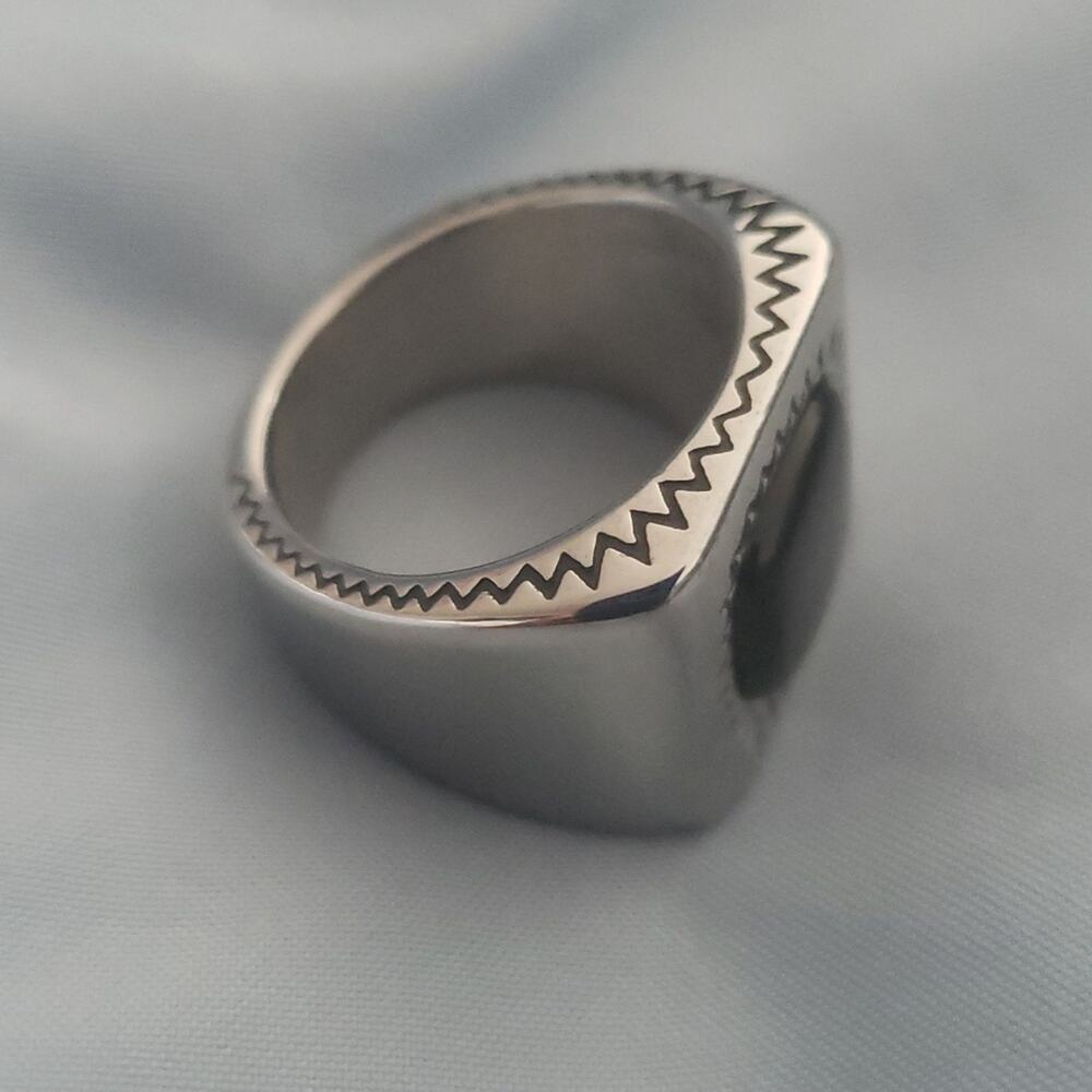 Black Handmade Men's Ring Size 10 NWT